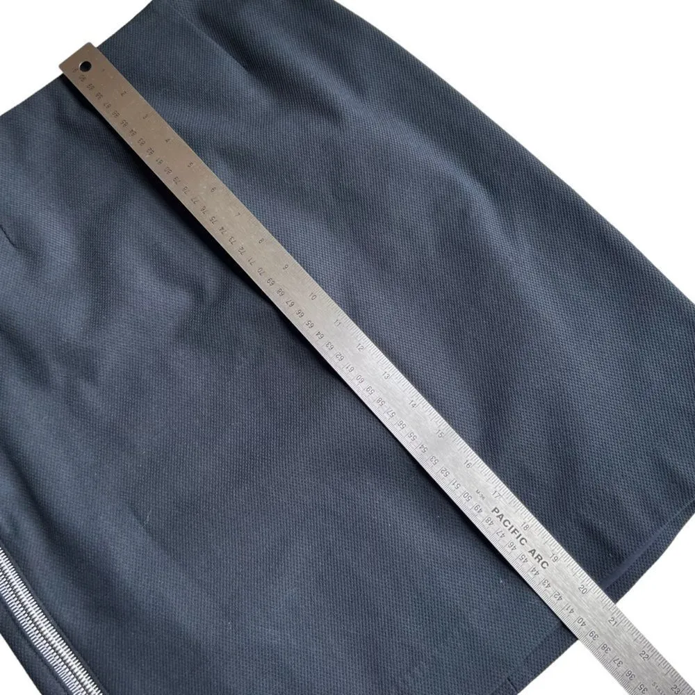 Worth New York Black Skirt with Side Slit Zippers Size 4 - Image 10