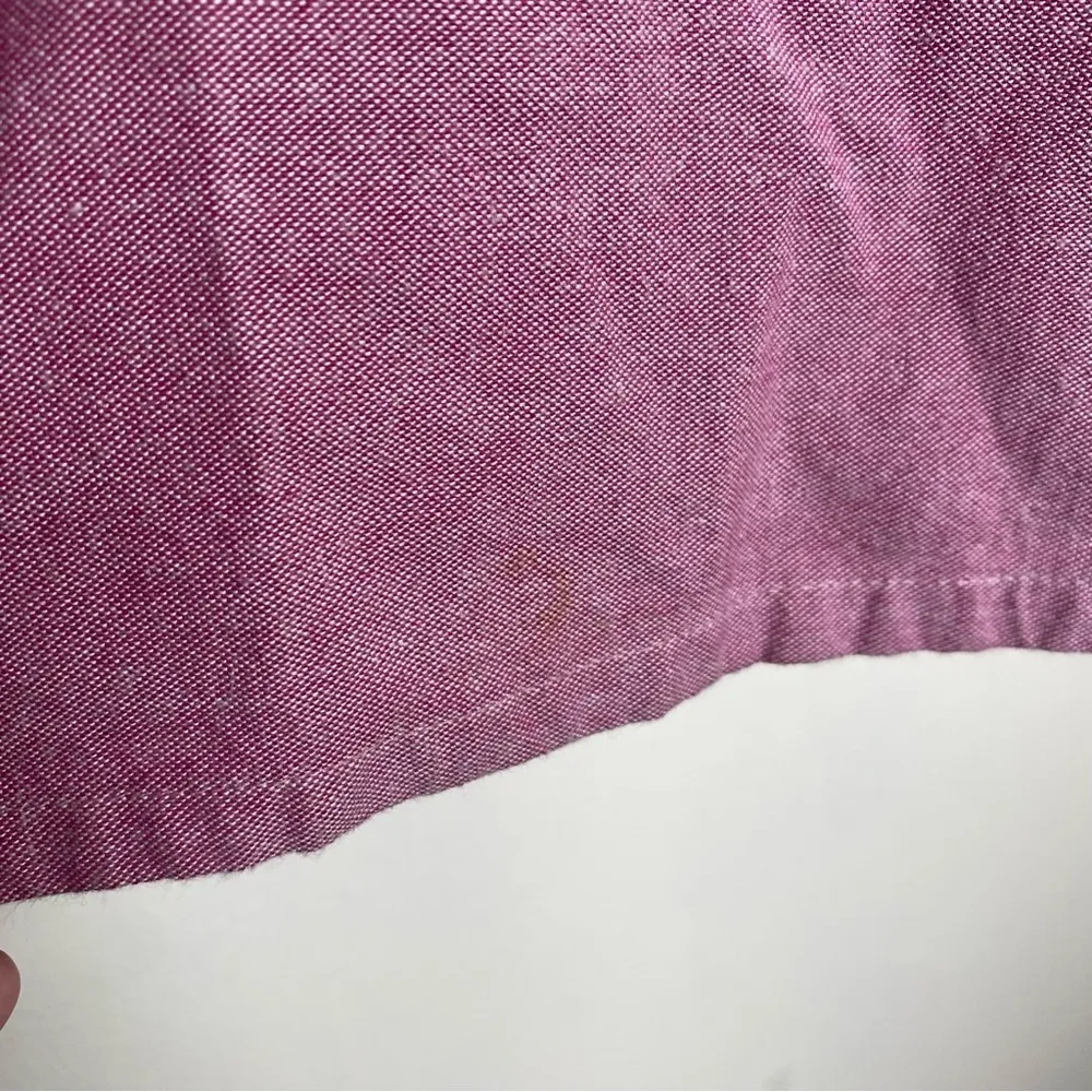 Blair  Pink Embroidered Button Up Collared Blouse Top Size Medium - Image 12