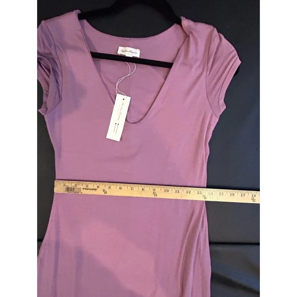 See You Monday Bodycon Dress Women Size Large L Pink Stretchy Pencil - Image 6