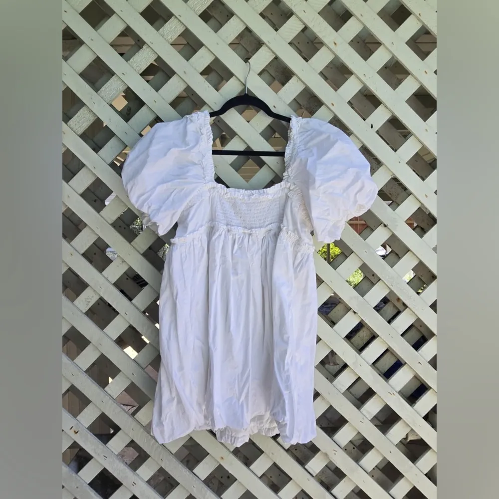 Free People Rendezvous Me Puff Sleeve Babydoll Bubble Mini Dress - Image 6