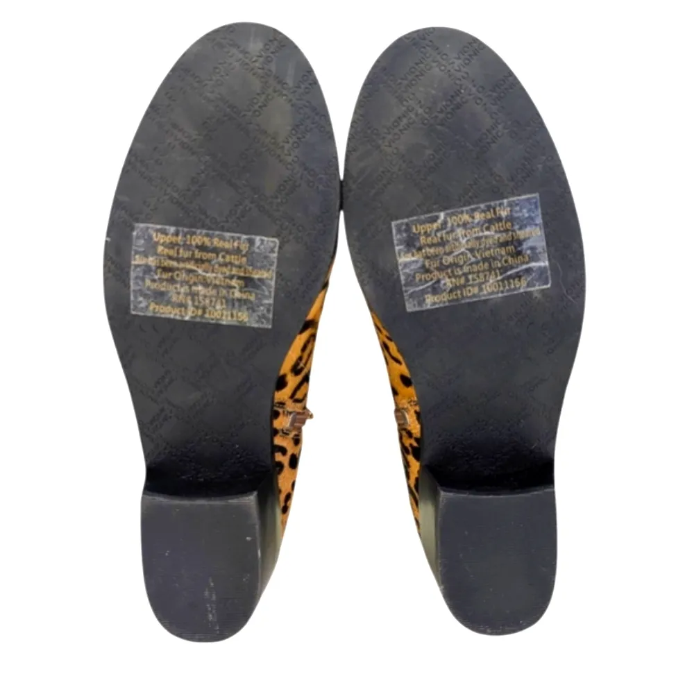 Vionic Clara Leopard Ankle Boots EUC $170 Size 7     S3764 - Image 10