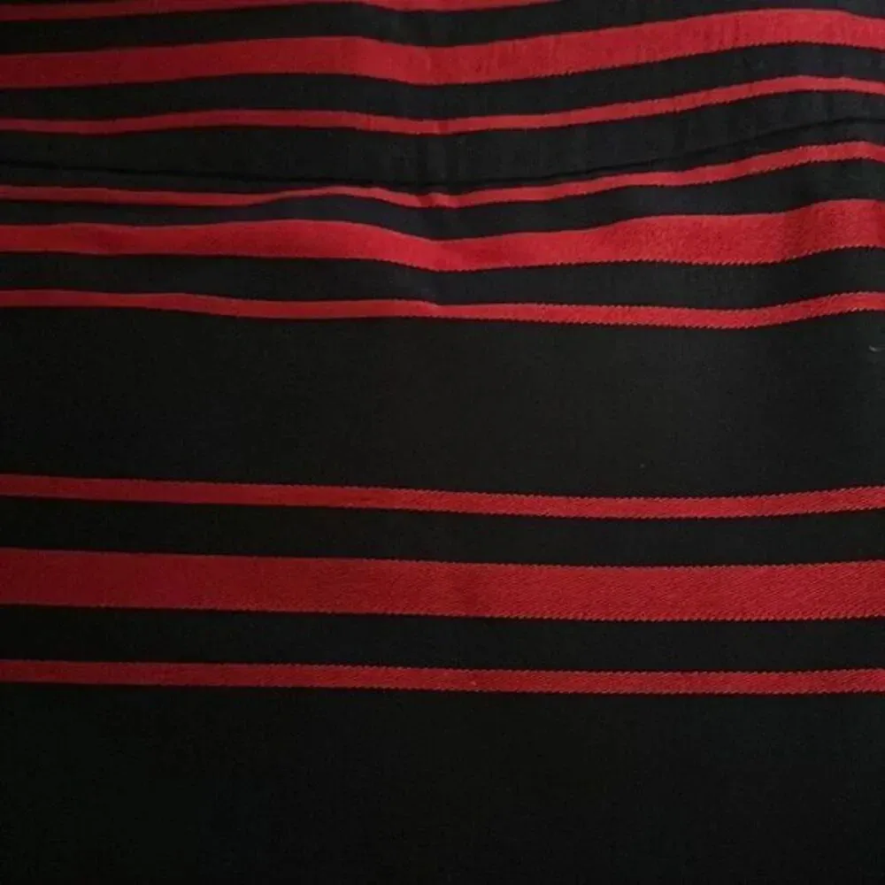 LOFT Striped Mini Skirt Size 2 Navy Blue Red Pencil Skirt - Image 6