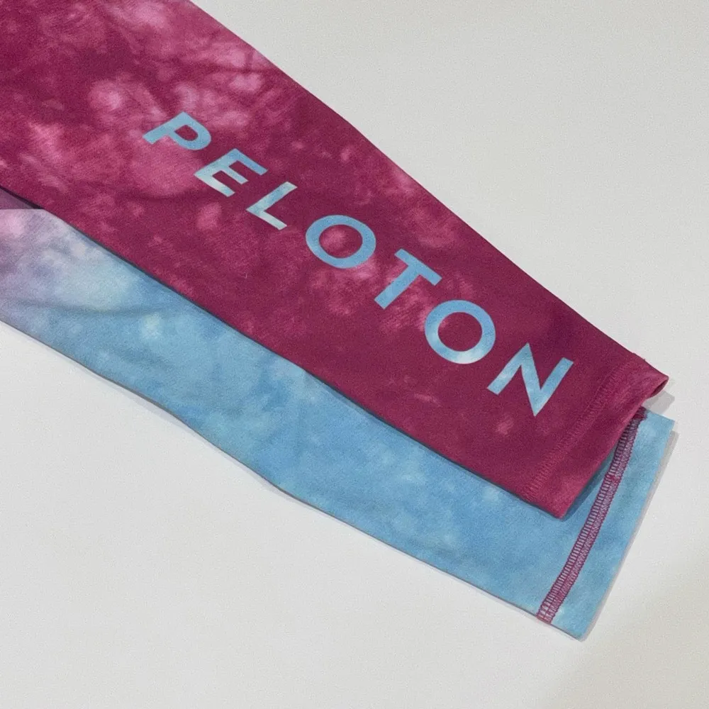 Peloton MFW S Ombre Mist Capri Legging Miami Fit Wear Kali Pink Blue Workout - Image 4