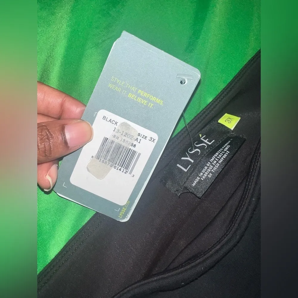NWT Lysse Black Leggings size 3X - Image 3