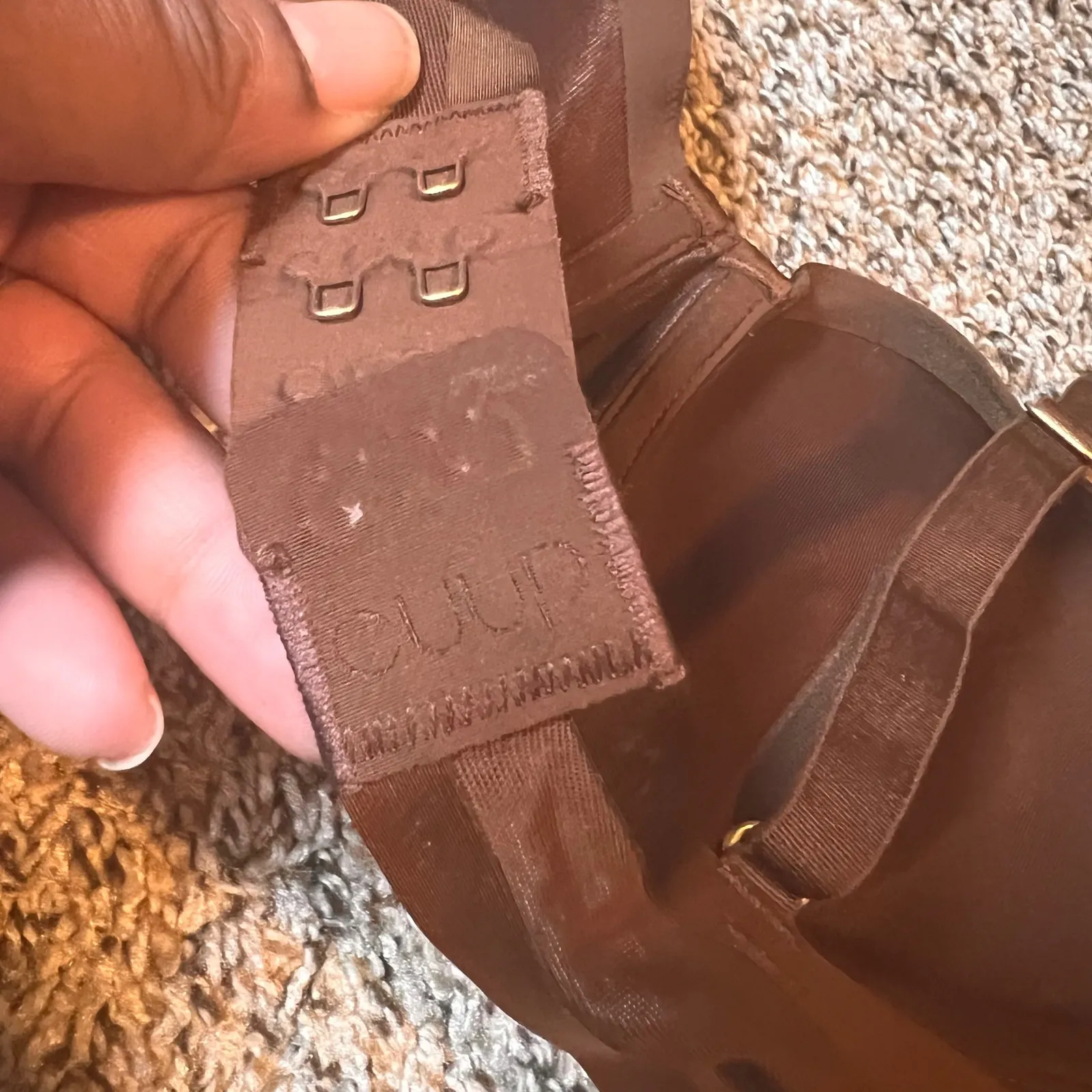 CUUP The Demi Bra Everyday Comfort Support Brown Lingerie 34B Size undefined - Image 4