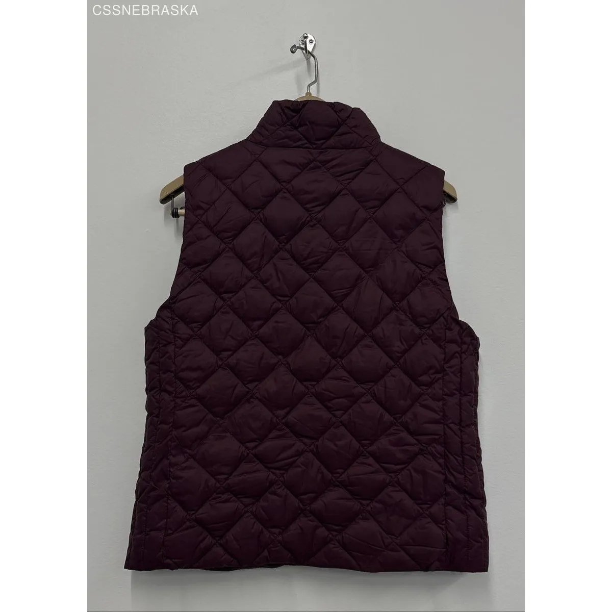 Loft Plum Purple Women's Full Zip Lightweight Puffer Vest - Size M - Image 6