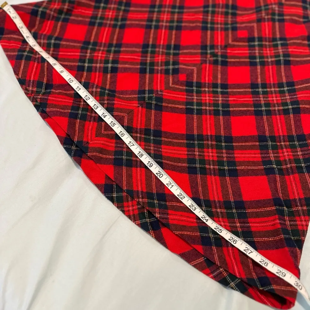 VTG 1970's Pendleton Authentic Red Tartan Plaid Skirt w/pockets. Union Made. USA - Image 10