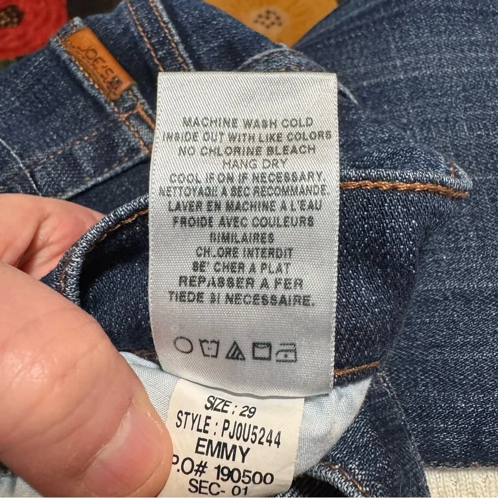 Women’s Joe’s Jeans Emmy Style Distressed Dark Blue Jeans Straight Leg - Image 6