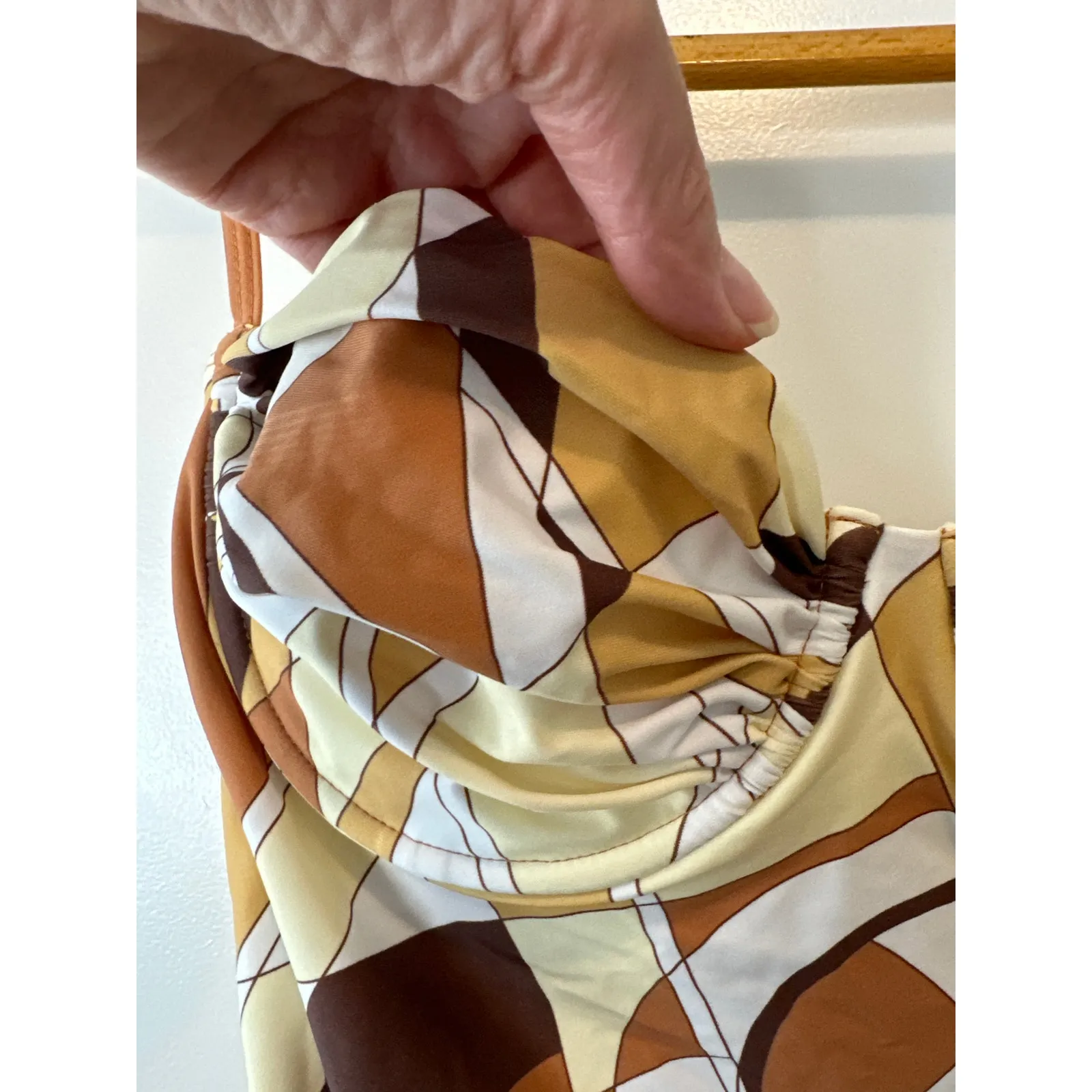 Anthropologie NWT Faithfull Gabriela One-Piece Swimsuit Sassari Print Size 8 - Image 9