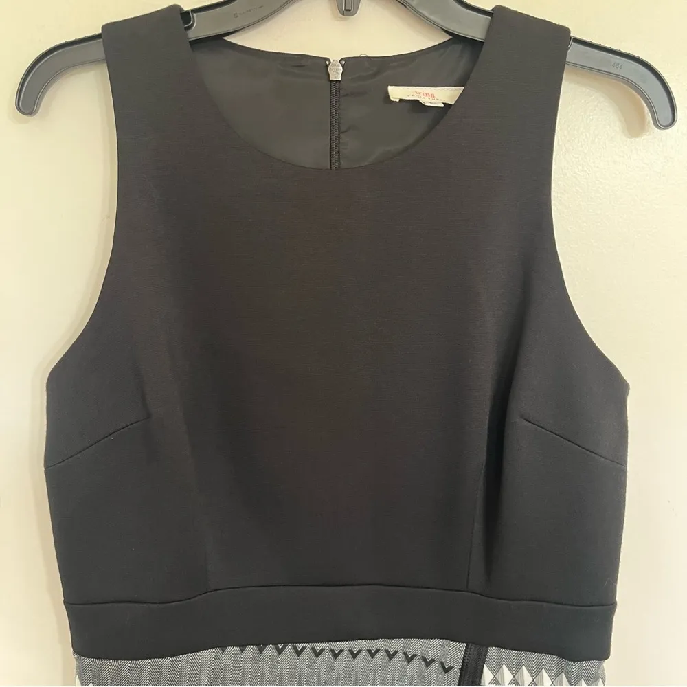 Trina Turk Women's Lilly Sleeveless Asymmetric Shift‎ Dress Size Large - Image 2