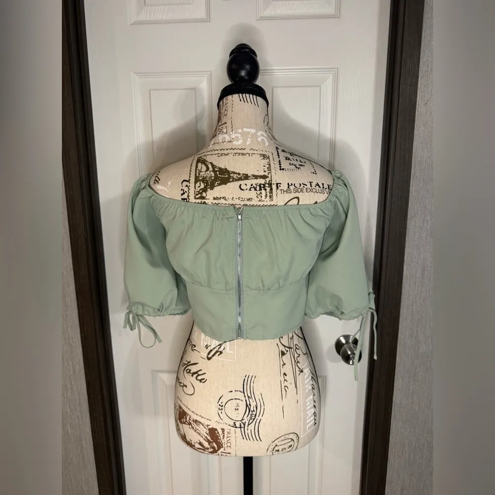 Boohoo Milkmaid Crop Top - Image 9