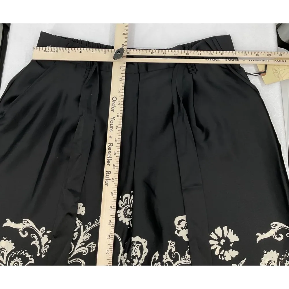 Eliane Rose‎ Floral Print Wide Leg Pants size XL #1160 - Image 9