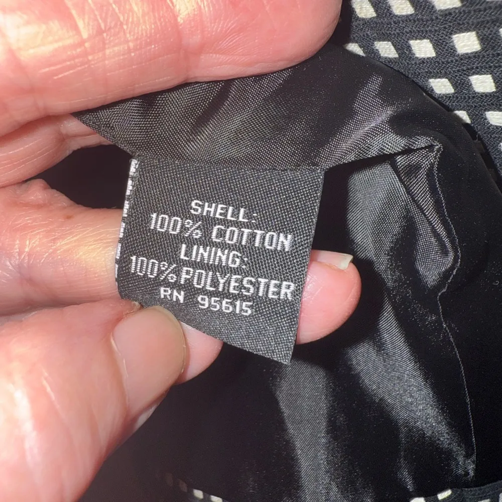 Rafaella Black and White Coat with Polka Dot Pattern - Image 3