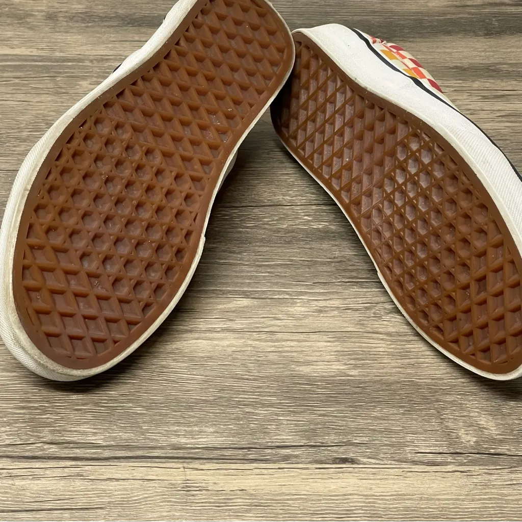 Vans Off The Wall Multicolor Checkered Slip-On Shoes size 6‎ - Image 3