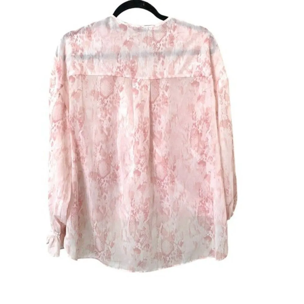 ALLSAINTS Penny Masala Snake‎ Print Top Sz 6 - Image 4