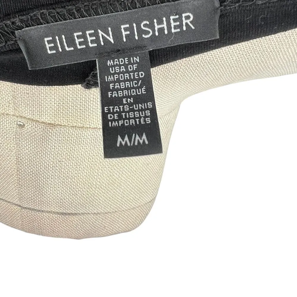 Eileen Fisher Short Sleeve Jersey Viscose Tunic Top Dress Black‎ Size Medium - Image 7