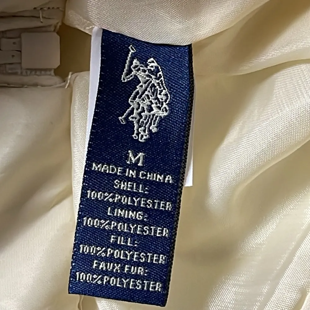 U.S. Polo Assn. Faux Fur Hooded Winter Jacket Size Medium - Image 10