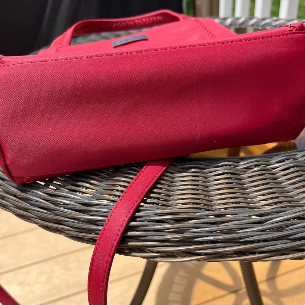 Vintage 90s Y2K Esprit Red Nylon Shoulder Crossbody Bag Purse Handbag - Image 6