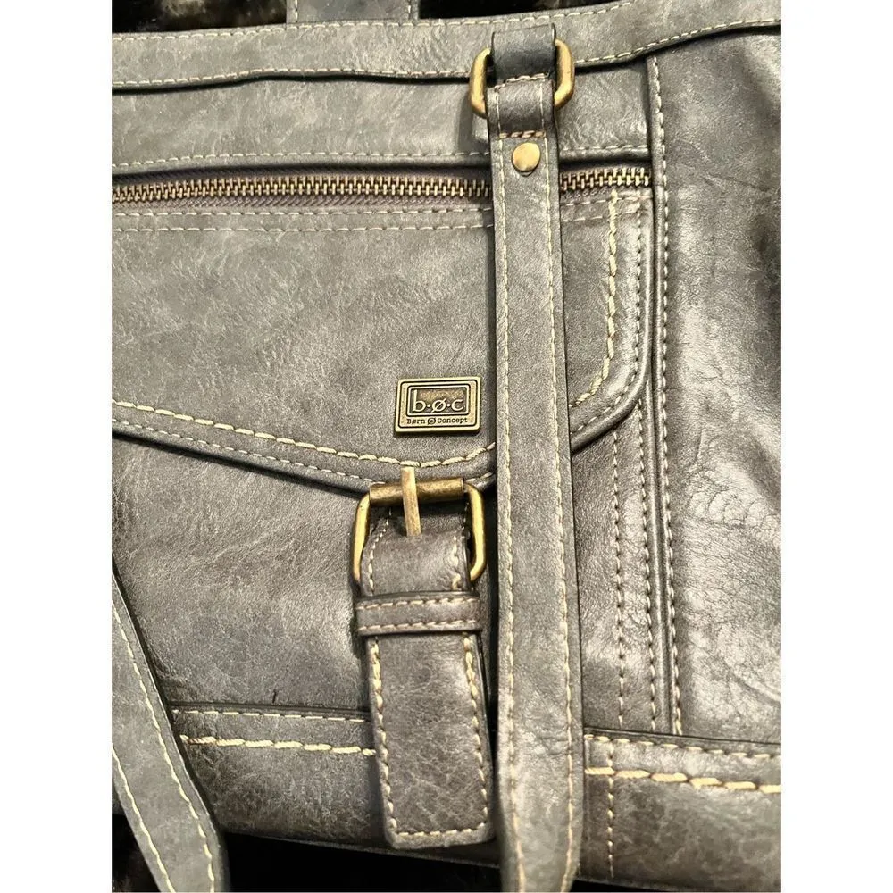 Born boc gray, leather handbag purse ￼ - Image 2