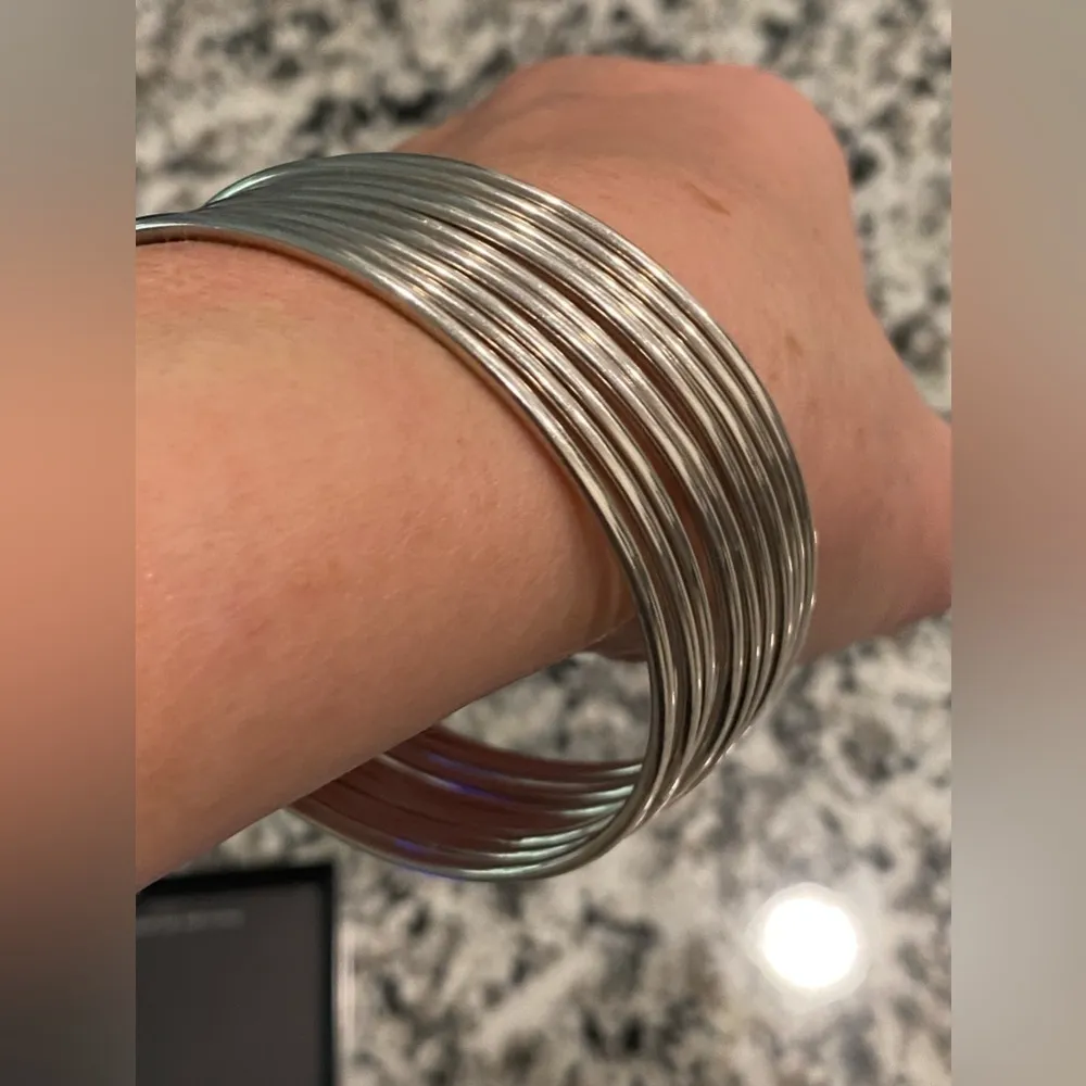New 9 Sterling Silver Bangle Bracelets - Image 4