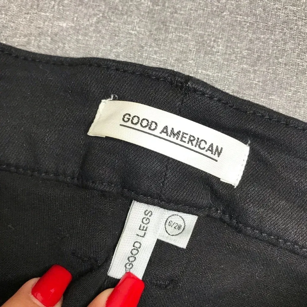 Good American Black Side Lace Jeans - Image 6