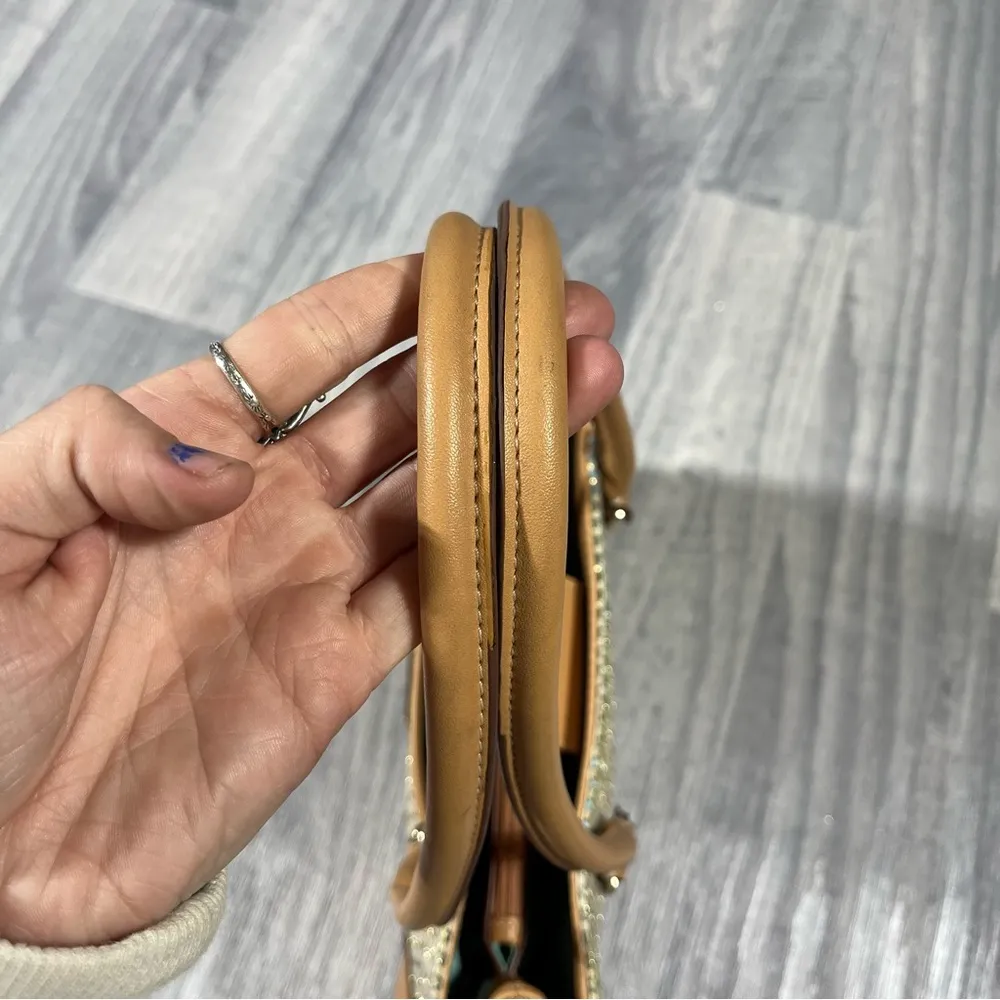 Liz Claiborne Light Pastel Multicolor Tote Purse; Small/Medium - Image 14