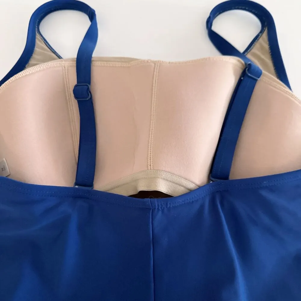 [Lane Bryant] Swim by Cacique Blue Sea You Later One Piece Tank Swimsuit Size 16 - Image 9