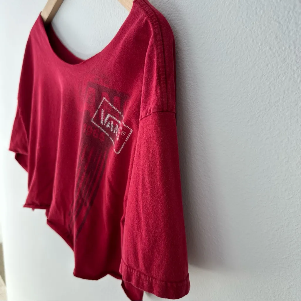 Vans off-the-shoulder cropped tee - Image 3