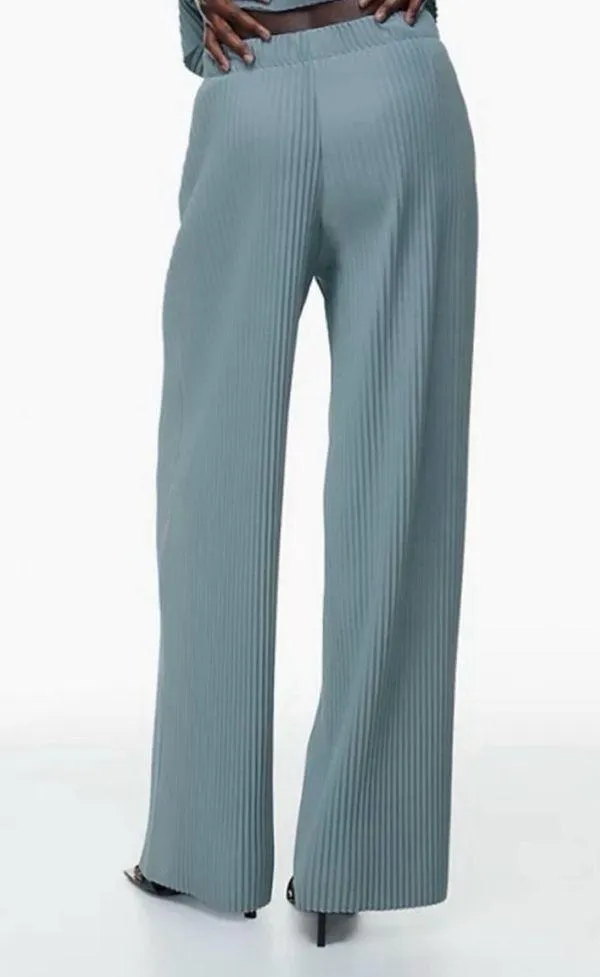 Babaton Aritzia Lincoln High Rise Wide Leg Pleated Pant - Image 3