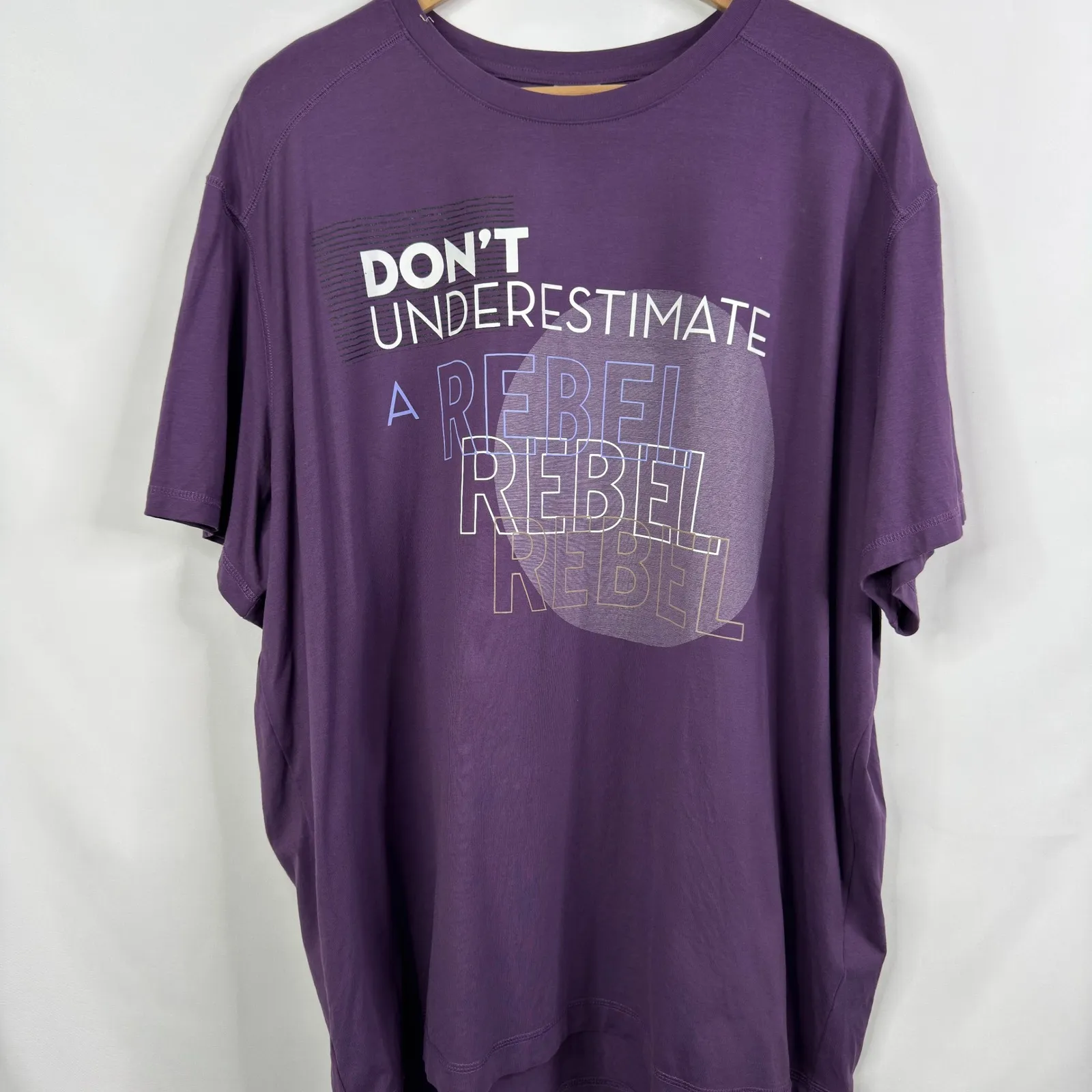 Disney Star Wars Don't Underestimate A Rebel Tee  Oversized Womens XXL - Image 9