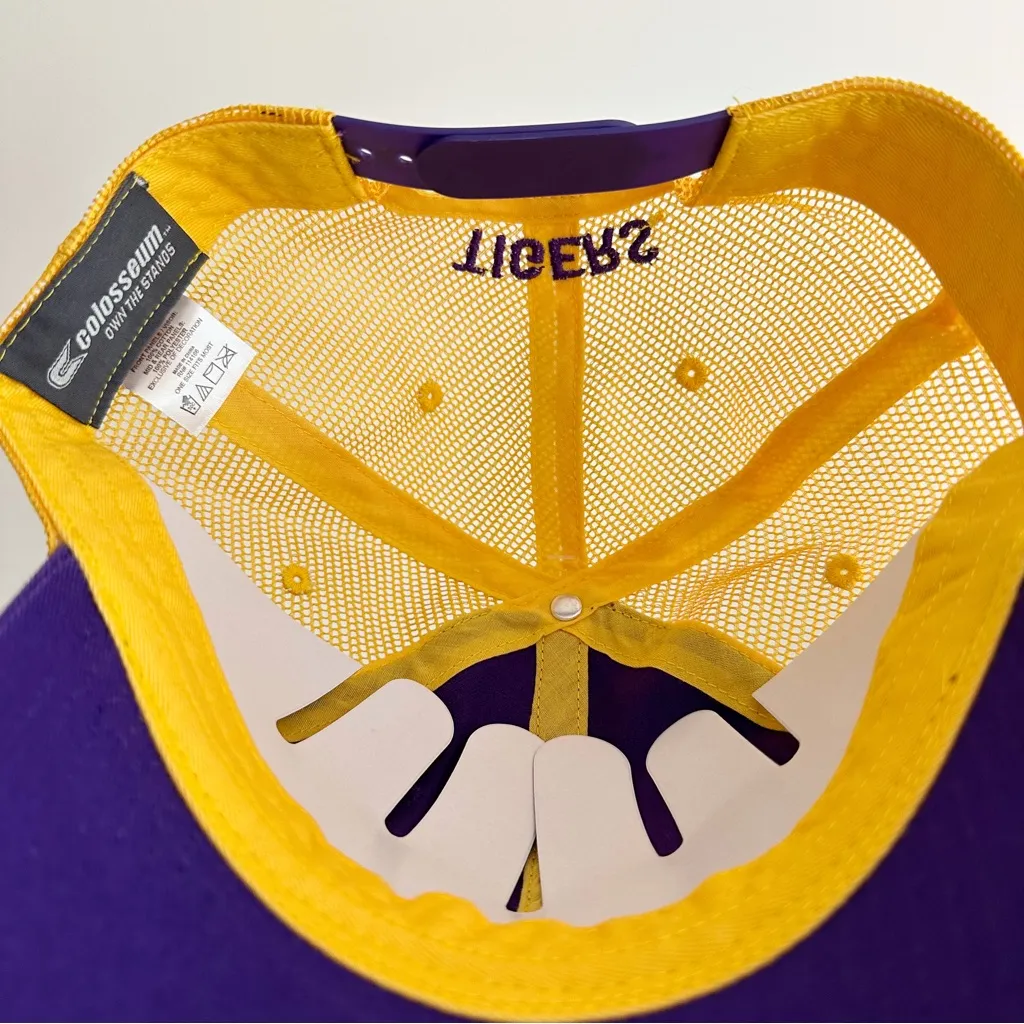 LSU Tigers Hat SnapBack Mens Womens NCAA Football Fan Gear Gift Purple Yellow - Image 9