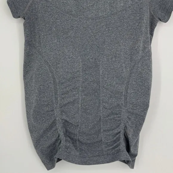 Athleta Scrunch Front Tee XL Gray‎ Short Sleeve Stretch Activewear Top Casual - Image 9