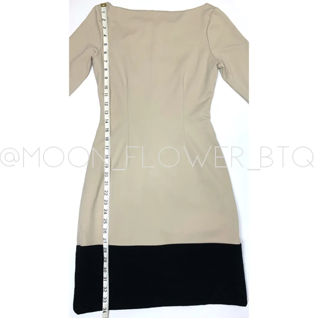 Amy Matto New York Black Tan Long-sleeve Dress - Image 9