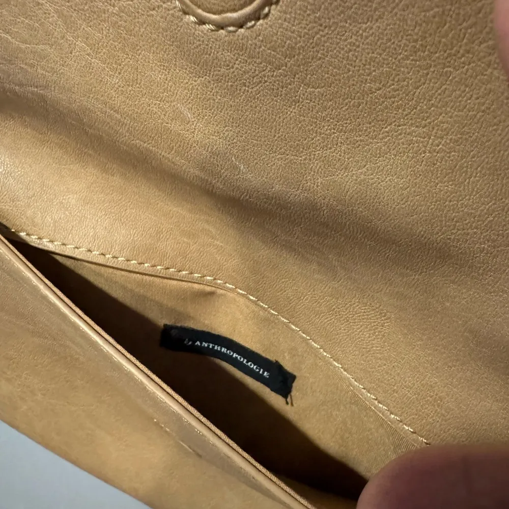 NWOT Anthropologie Miranda Convertible Faux Leather Shoulder Tote + Clutch 13x14 - Image 7