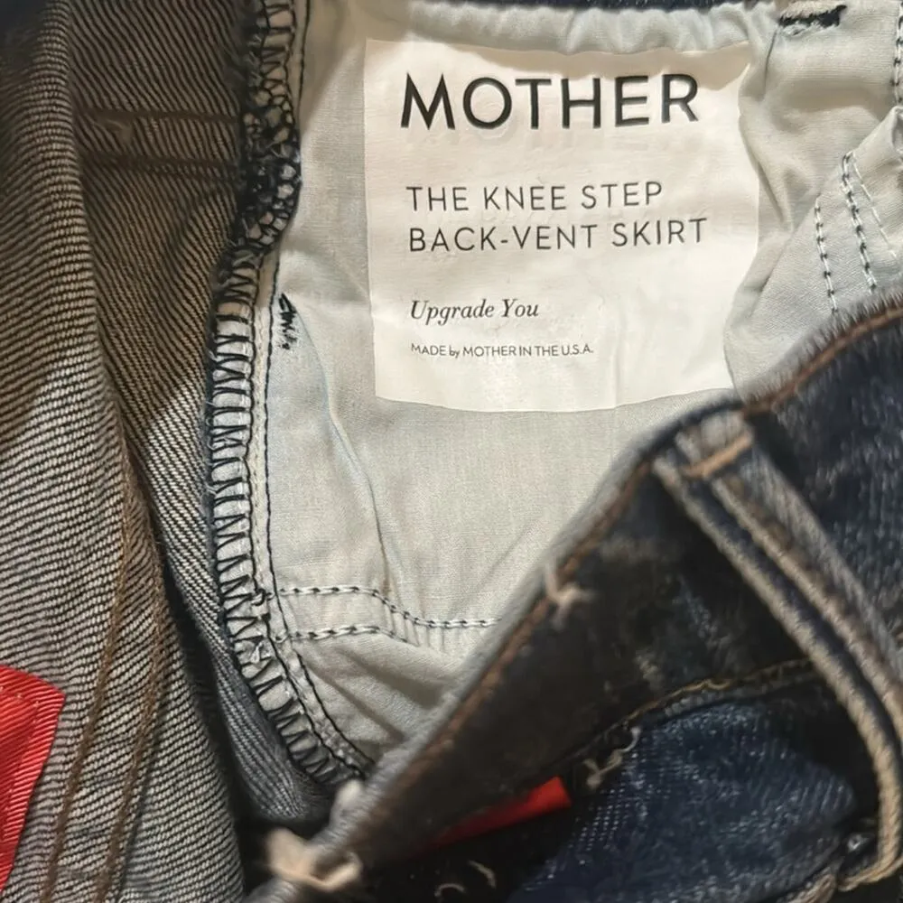 MOTHER+ Carolyn Murphy The Knee Step Back Midi Skirt - Image 7