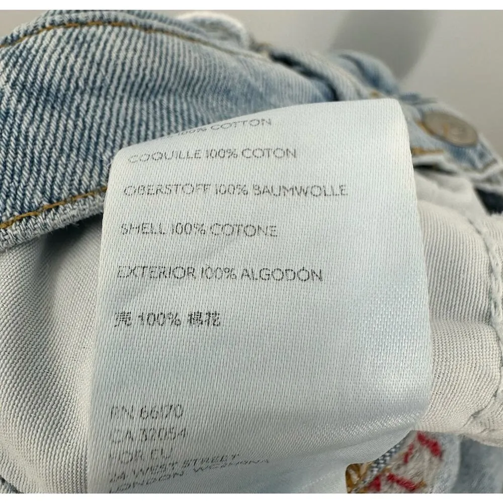 BDG Size 31 Jeans Blue Mom High Rise Ripped Distressed Tapered Leg Denim 90s Y2K - Image 4