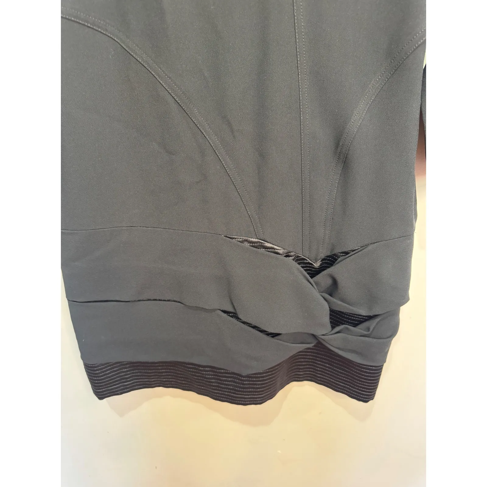 See by Chloe Black Sheath Dress 3/4 Sleeves Sz 4 - Image 6