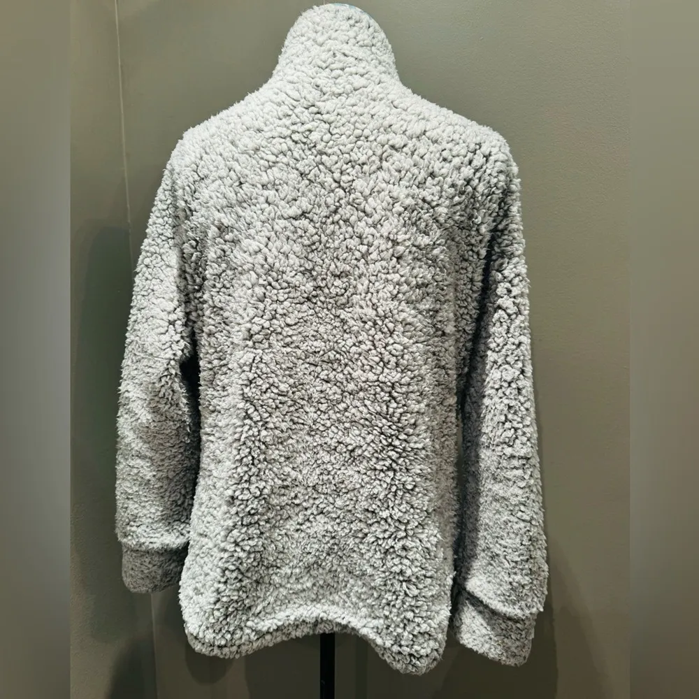 Weatherproof Vintage Women's Frosty Sherpa Pullover, DOLPHIN GREY, Size LARGE - Image 2