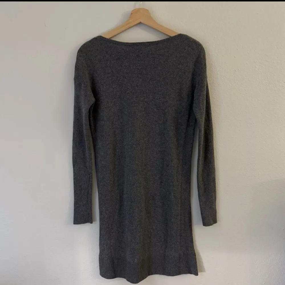 Banana Republic Lambs Wool Blend Sweater Long Sleeve Dress Size XS Gray - Image 3