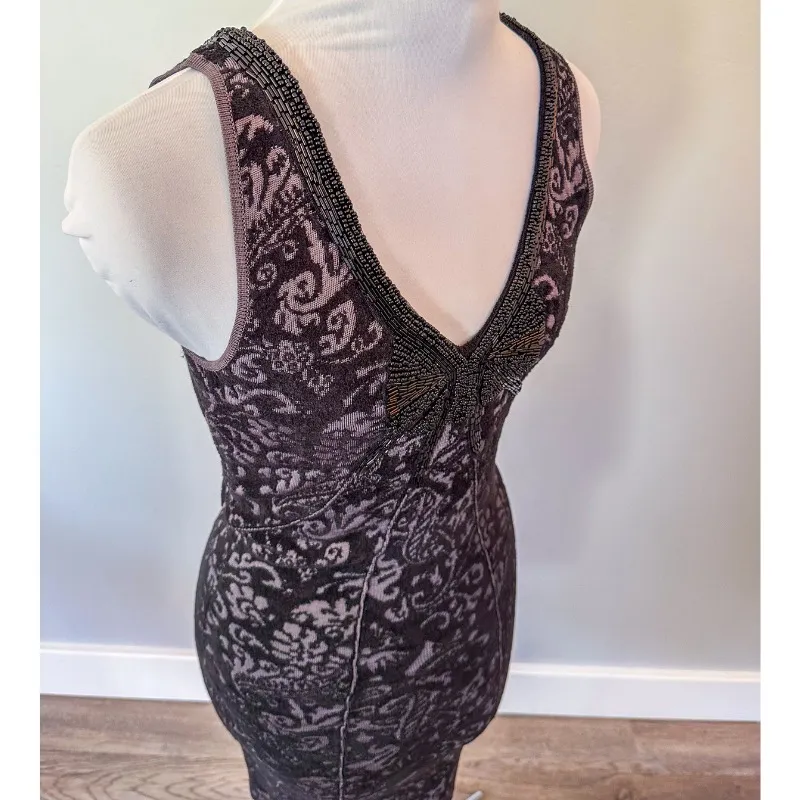 Free People Starstruck Knit Jacquard Beaded Dress - Image 9