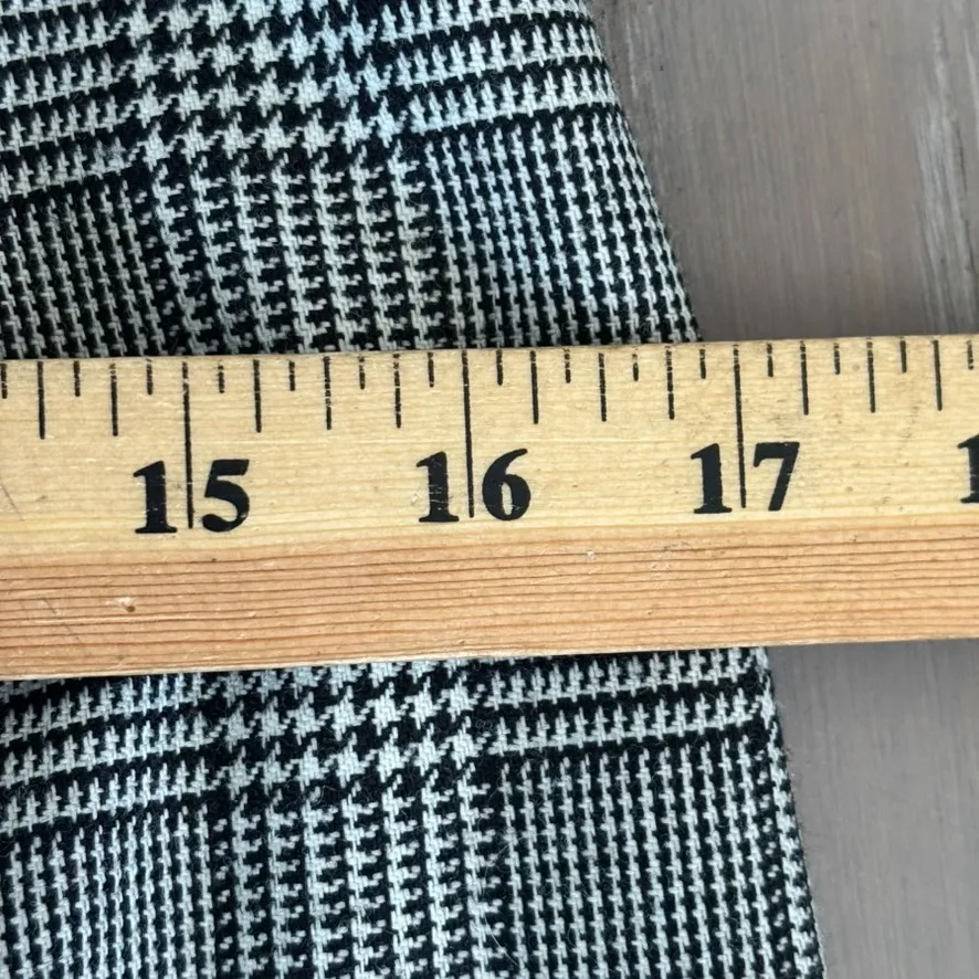 Vintage Talbots 100% Wool Pencil Skirt Sz 6 Houndstooth‎ Classic Academia Twee - Image 7