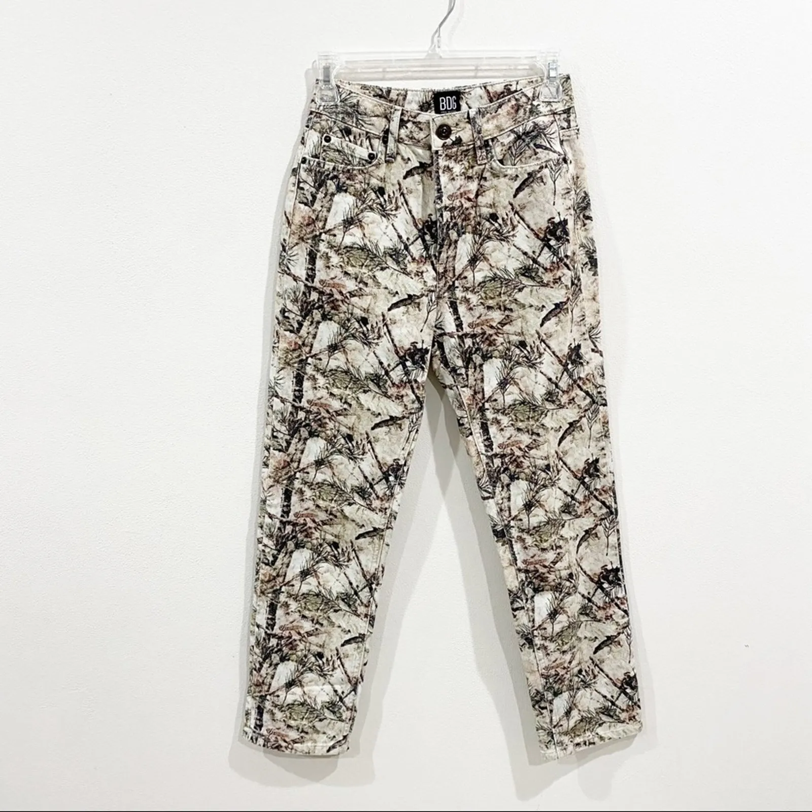 BDG Urban Outfitters Slim Straight Camo Hunting Jeans Size 25 Utility Cargo - Image 3