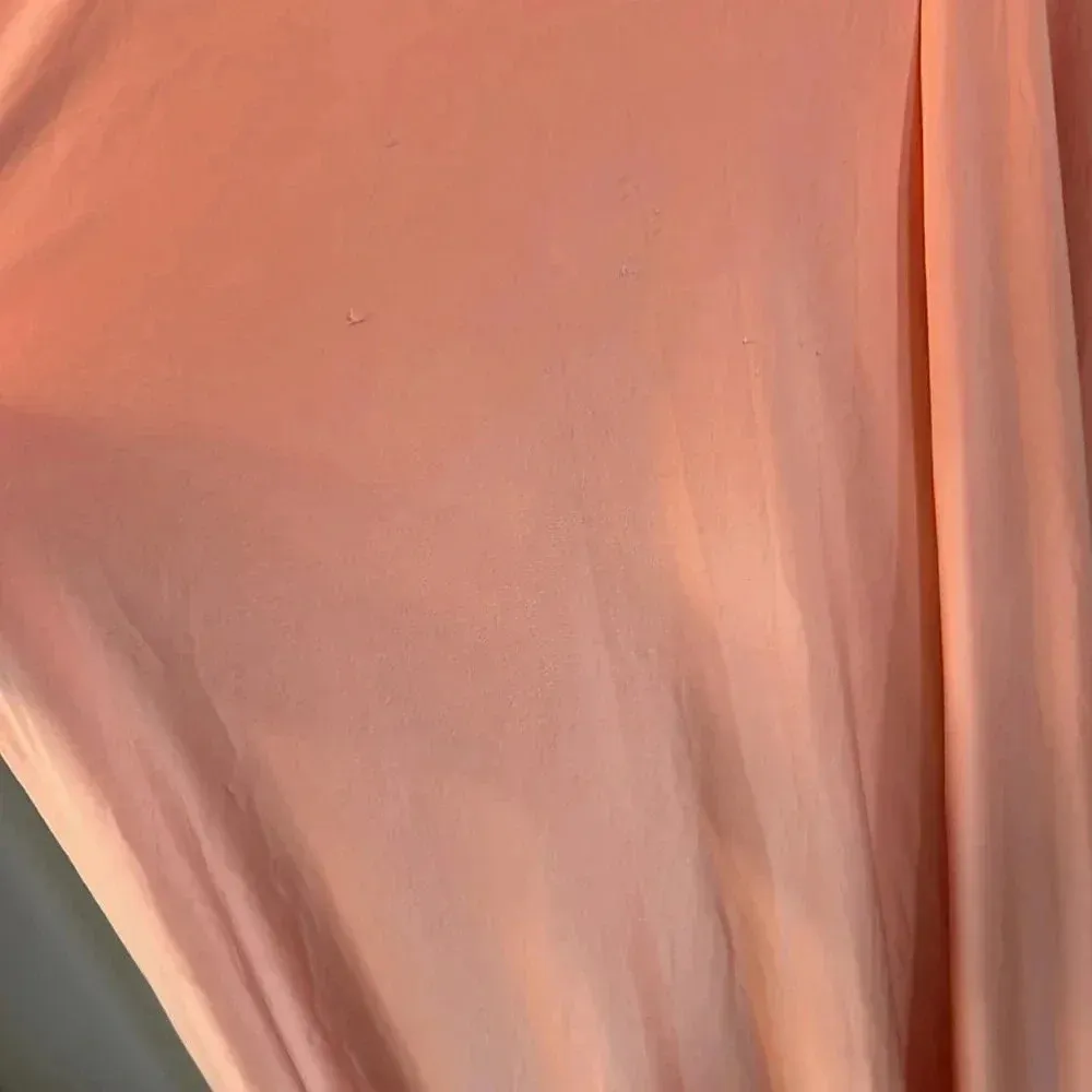 Misa LA Domino Tie Front Maxi Dress Blush Pink Wedding Party Cocktail Reception - Image 7