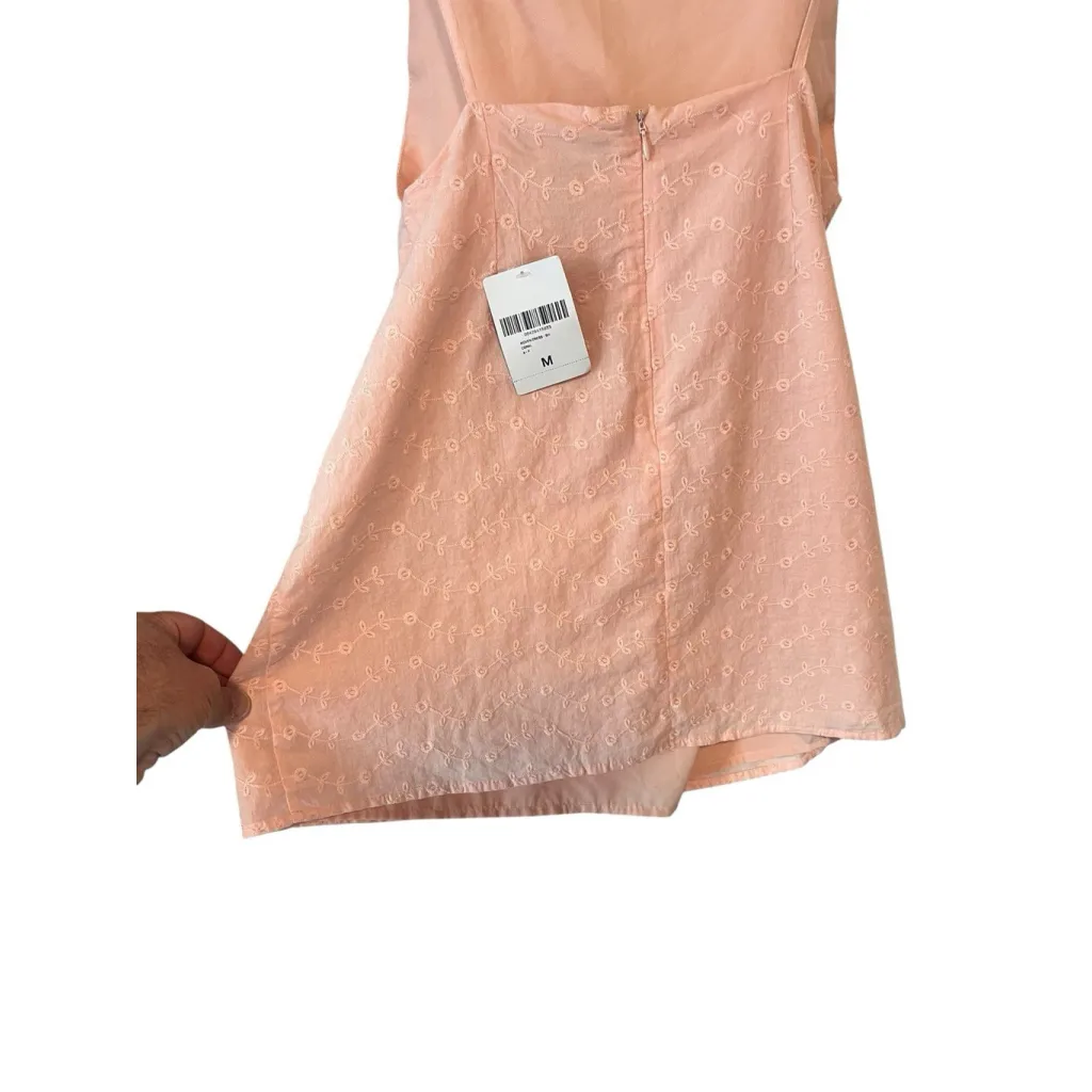 Forever 21 Mini Dress Womens Medium Pink Sleeveless Strappy Apron Low Back NWT - Image 9