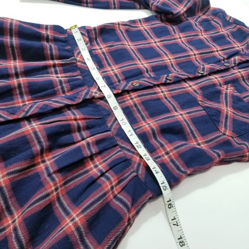 Current/Elliott Plaid Flannel Dress - Image 7