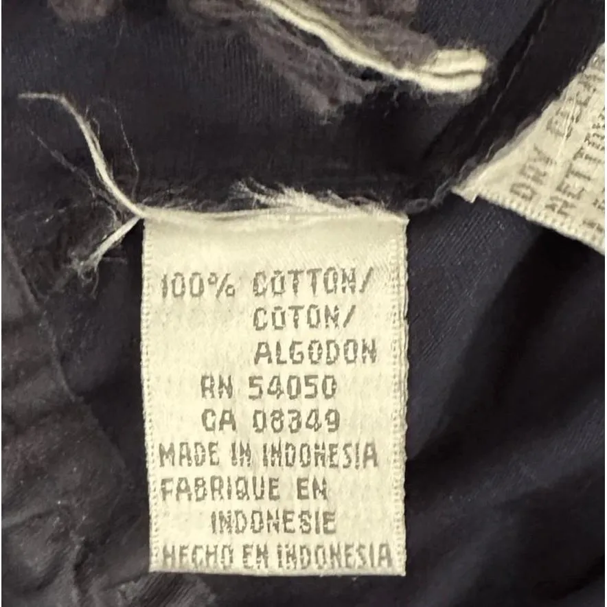 Jones New York Sport Womens Navy Hooded Vest Zip Up Casual Utility Size M - Image 5