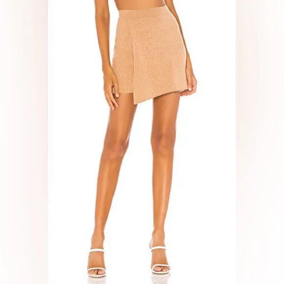 Free People Mod Wrap Skirt inCaramel  Heather - Image 3