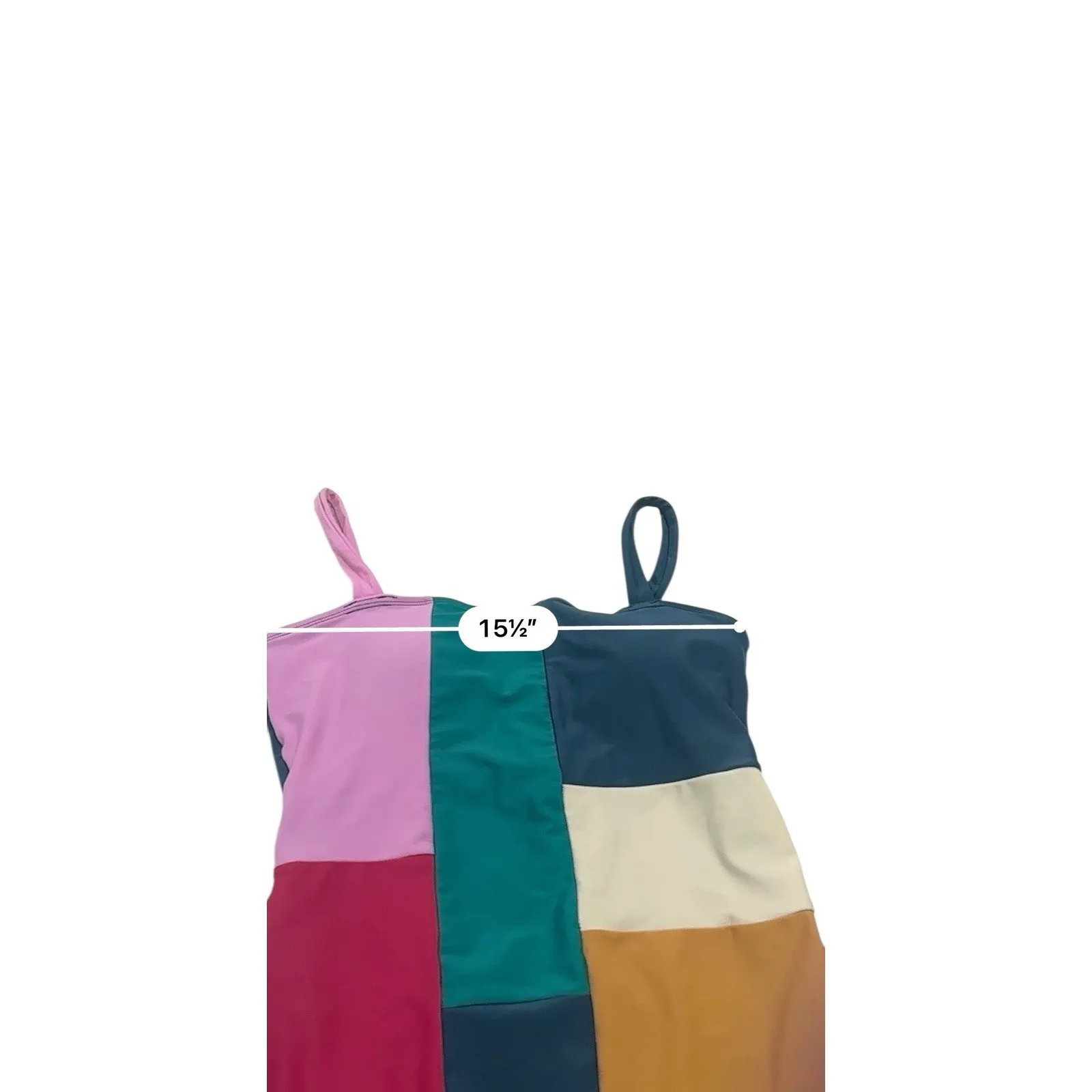 Nani Swimsuit Women’s One Piece Patchwork Cutout sequoia Multicolor size Large - Image 7