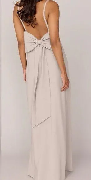 Revelry Steph Crepe Open Back With Bow Bridesmaid Dress ~ Size 0 🧡🍄 - Image 2