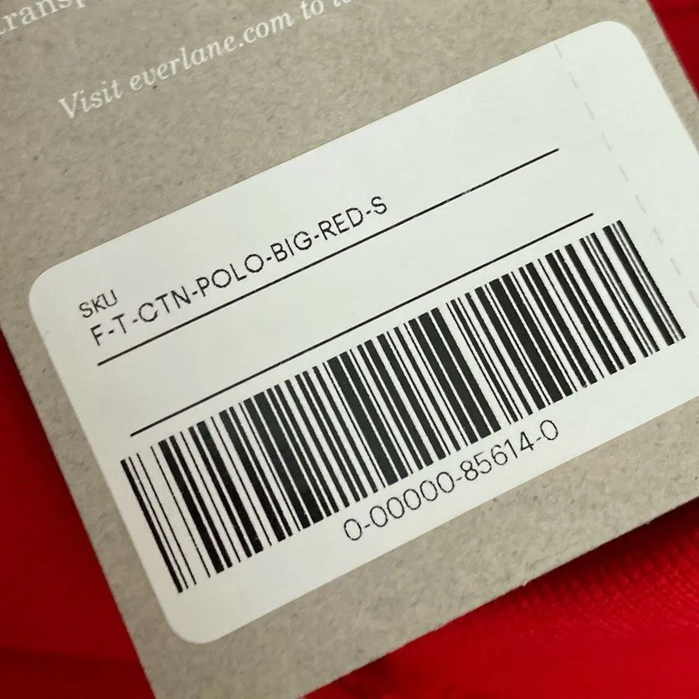 Everlane  The Oversized Polo Shirt Top Cotton Goji Berry Red Size S NWT - Image 8